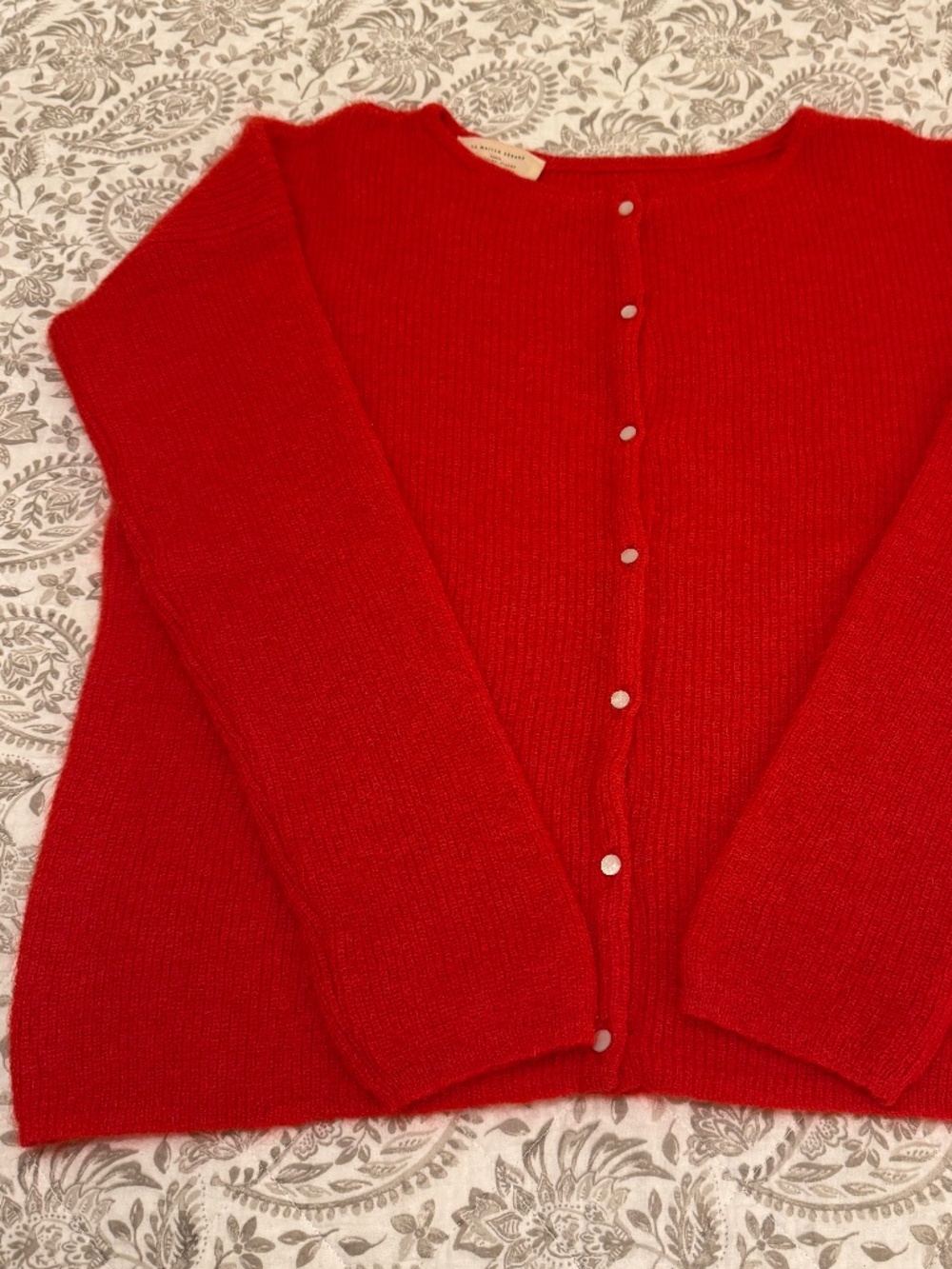 Sézane Gaspard Cardigan - Red - Size - M - Picture 3 of 8